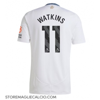 Aston Villa Ollie Watkins #11 Maglia Gara Trasferta Repliche 2024-25